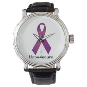 Montre à ruban violet Fibrose kystique Lupus Fibr
