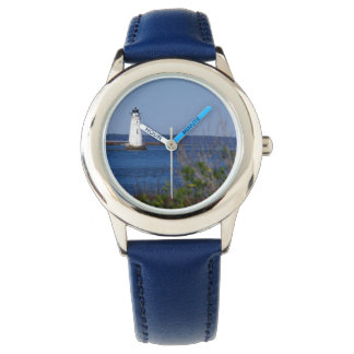 Montre à thème aquatique - Phare avec Bande Bleue