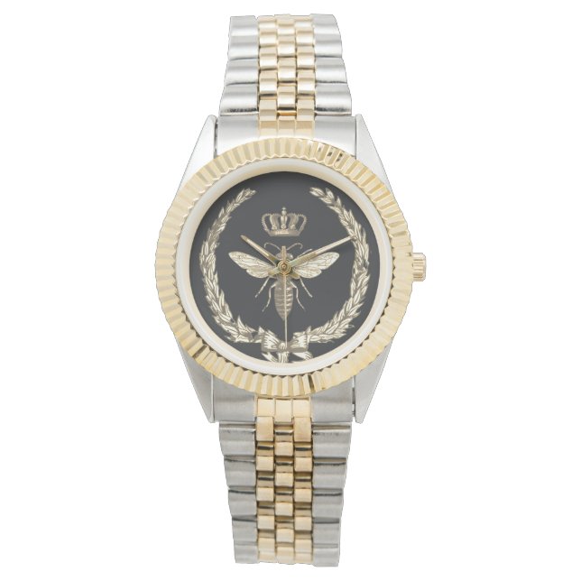 Montre Abeille française de ferme avec couronne et wreath (devant)