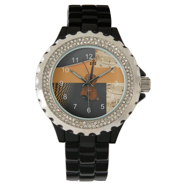 Montre Abstract Violin Design Watch (devant)