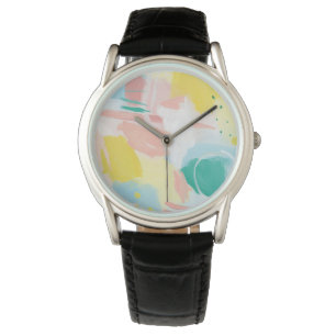 Montre Abstrait à visage frais - Couleurs printanières