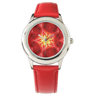 montre abstraite étoile rouge