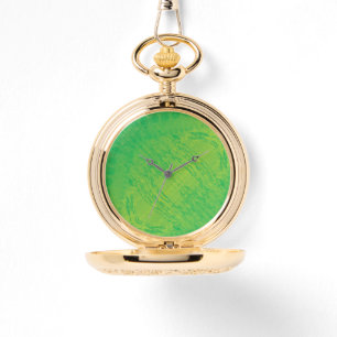Montre Acceptation Motif de Shibori jaune bleu