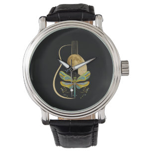 Montre Acoustic Guitar Artistic Dragonfly Music