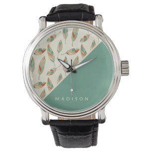 Montre Add Your   Geometric Feather