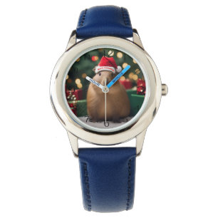 Montre Adorable Noël Capybara, enfants Regardez
