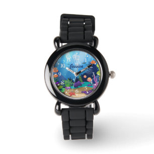 Montre Adorables Poisson Sous-Marin Et Corail Personnalis