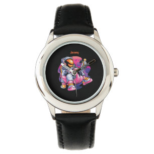 Montre Adorables Spaceman Relaxant Avec Boisson Cool Pers