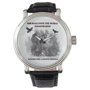 Montre Affiche de citation de lecture gothique Dark Acade