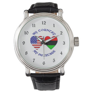 Montre Afrique Amérique USA Mon pays Mon patrimoine