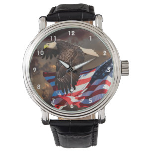 MONTRE AGENT ET DRAPEAU