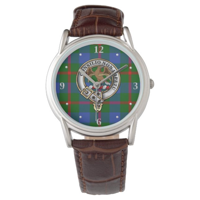 Montre Agnew Clan Badge & Tartan (devant)