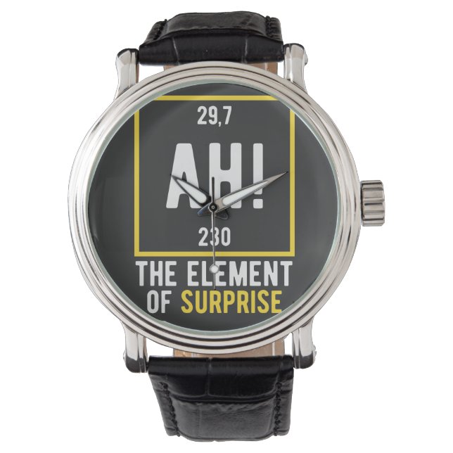 Montre Ah l'élément de surprise (devant)