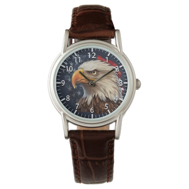 Montre Aigle à drapeau américain (devant)