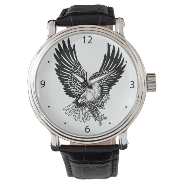 Montre Aigle à tête blanche américain dans la clé de vol (devant)