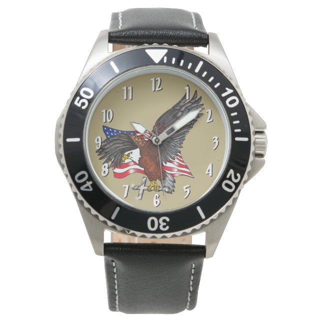 Montre Aigle américain avec croix (devant)