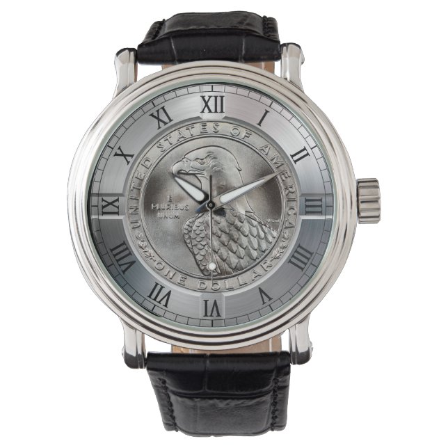 Montre Aigle en argent commémoratif ~ (devant)