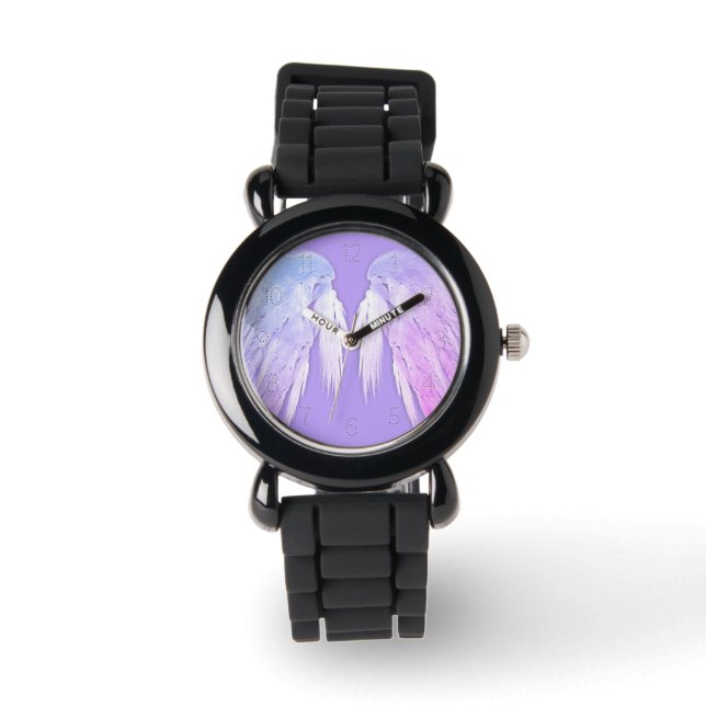 Montre AILES ANGEL Fairy Purple Numéroté (Recto)