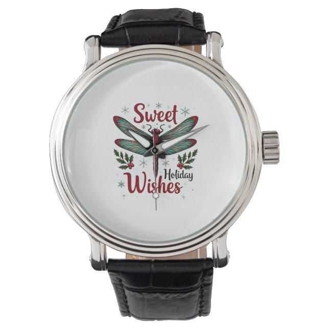 Montre Ailes de libellule Candy Cane (devant)