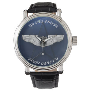 Montre Ailes de pilotes de la Force aérienne Cadeau perso