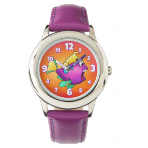 Montre aimant mignon de bande dessinée de baleine