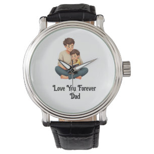 Montre Aimez-vous pour toujours, papa - Valeur masculine