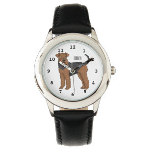 Montre Airedale terrier dog cartoon