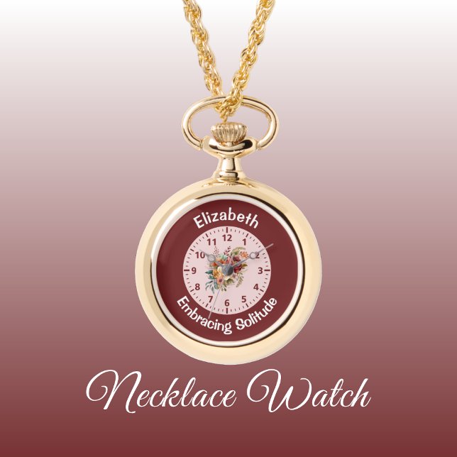 Montre Ajouter le nom floral introverti solitude rose (Créateur téléchargé)