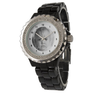 Montre Ajouter une photo pour maman ou grand-mère blanc R