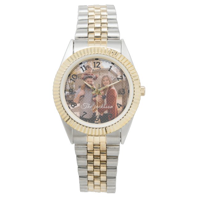 Montre AJOUTER VOTRE PHOTO Nom Watch (devant)