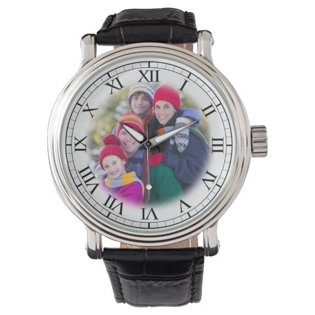 Montre Ajouter votre Portrait de famille amusant Personna (devant)