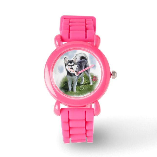 Montre Alaskan Klee Kai Dog Art (Recto)
