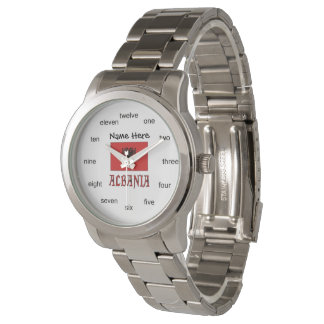 Montre Albanais Drapeau Albanais Personnalisé