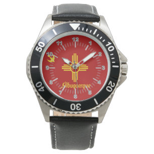 Montre Albuquerque (Nouveau-Mexique) Drapeau urbain Montr