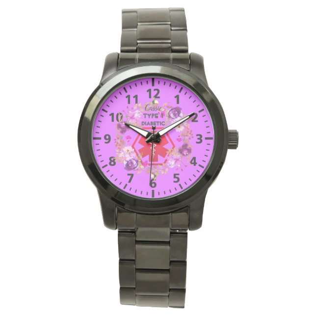 Montre Alerte diabétique personnalisée (devant)