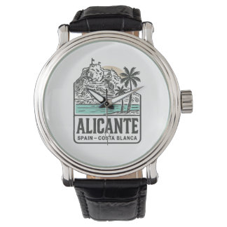 Montre Alicante Sketch Santa Bárbara Castle Costa Blanca 