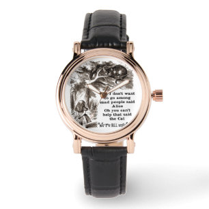Montre Alice au pays des merveilles; Cheshire Chat avec A