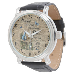 Montre Alice au pays des merveilles Citation Dictionnaire