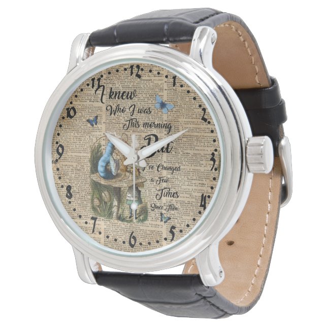 Montre Alice au pays des merveilles Citation Dictionnaire (Incliné)