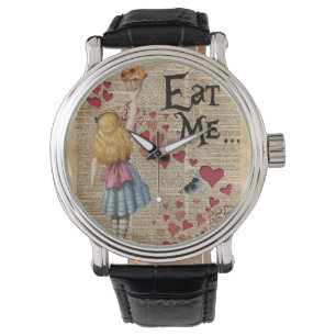 Montre Alice au pays des merveilles me mangent petit pain