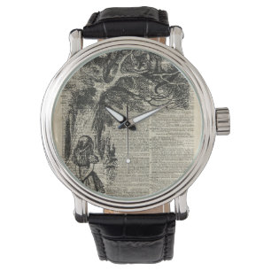 Montre Alice et Cheshire Stencil Art sur la page des livr