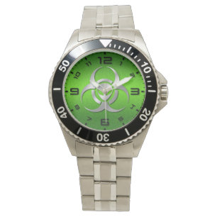 Montre Alien BioHazard Acier vert