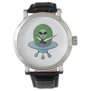 Montre Alien dans son petit vaisseau spatial