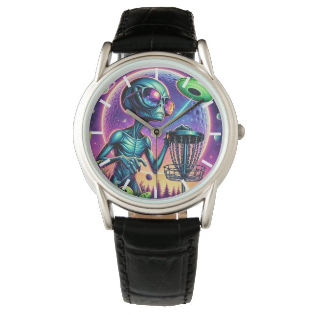 Montre Alien et disque volant Saucer de golf (devant)