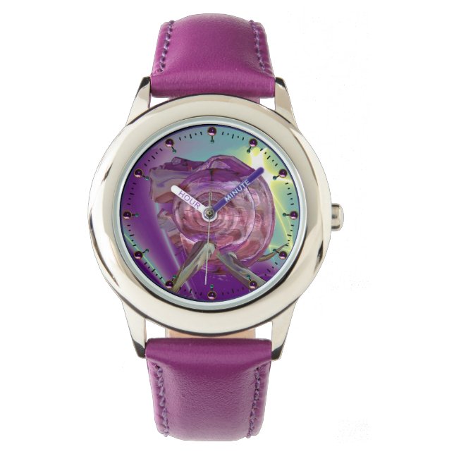 Montre ALIEN NEREIDE /NYMPH D'EAU, ROSE SEASHELL Sci-Fi (devant)