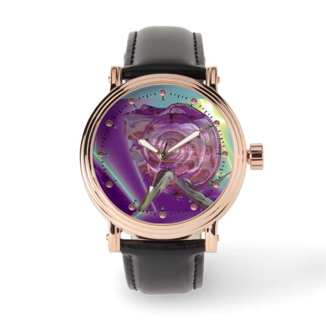 Montre ALIEN NEREIDE /NYMPH D'EAU, ROSE SEASHELL Sci-Fi (Recto)