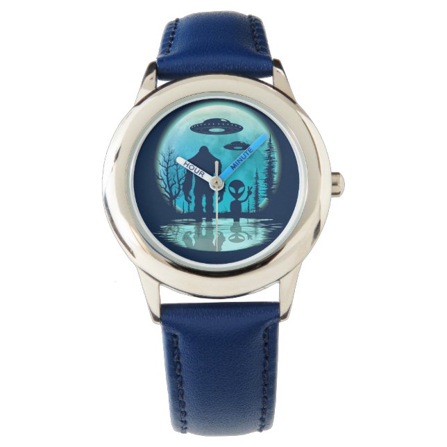 Montre Alien UFO Bigfoot (devant)