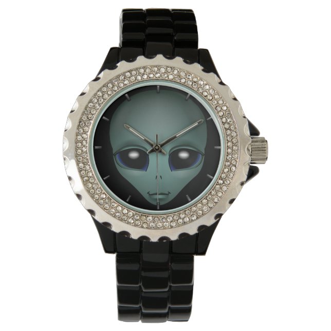 Montre Alien Watch Cute Grey Alien ET Alien Wrist Watch (devant)