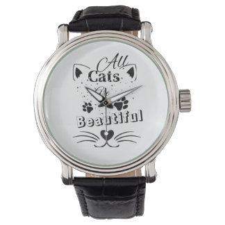 Montre All Cats Are Beautiful – Minimal Cute Cat Design