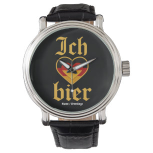 Montre Allemand Ich Heart Bier Oktoberfest Funny Bavarian